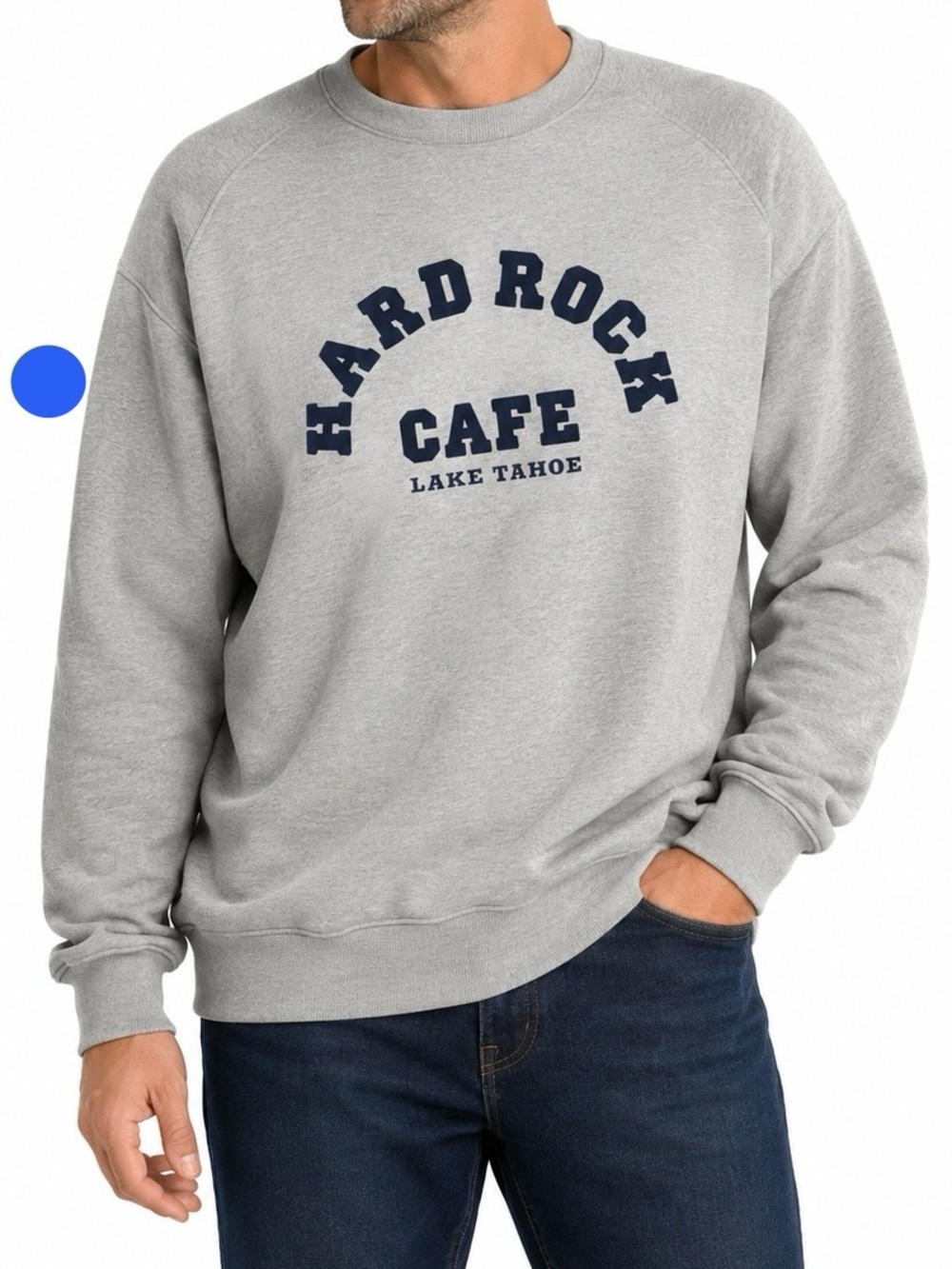 Hard Rock Cafe Lake Tahoe Gray Crewneck Sweatshirt XL Fleece Pullover